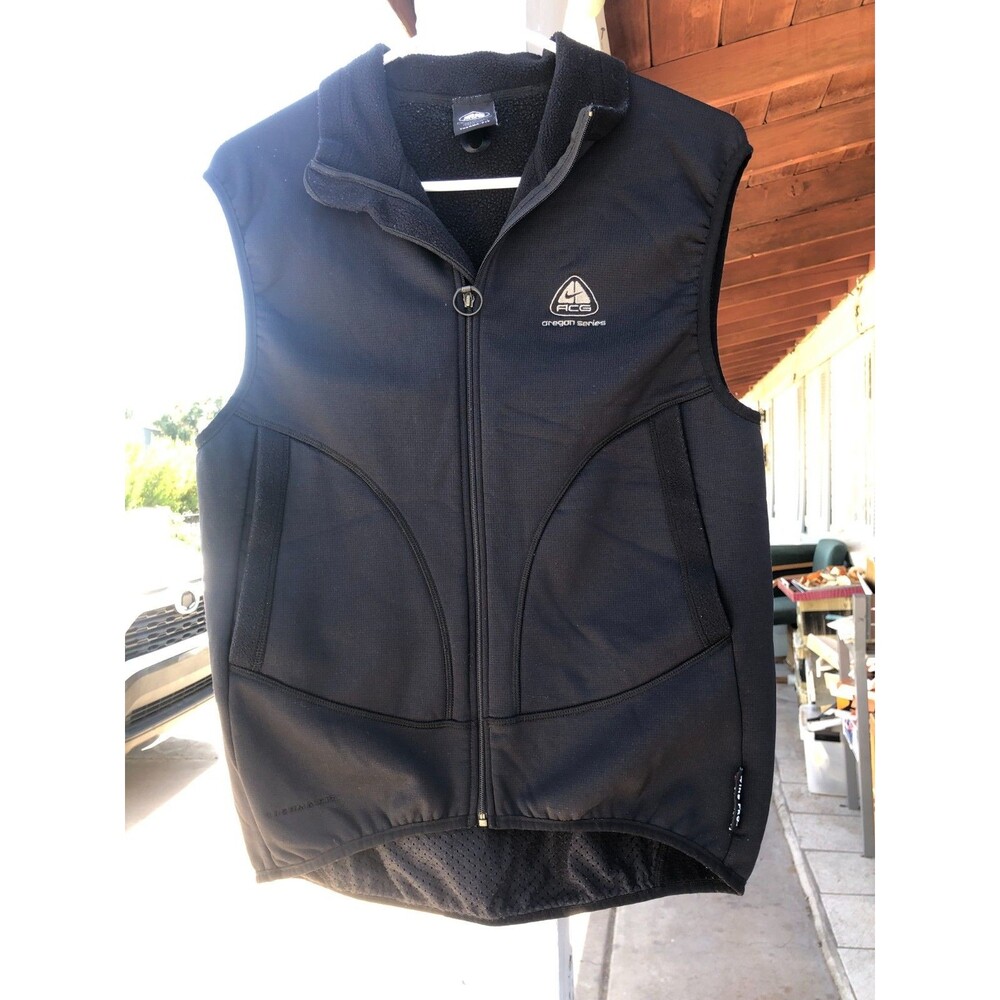 Vtg Y2K Nike ACG Oregon Series Polartec Wind Pro Fleece Vest Gorpcore USA Made M